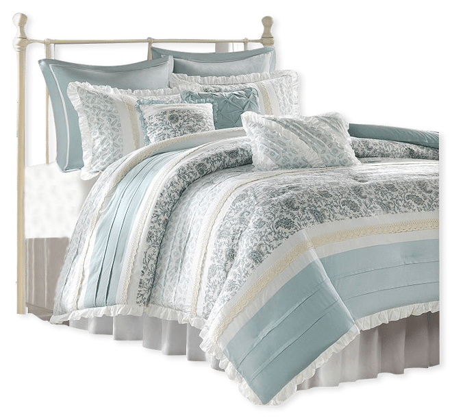 Madison Park Vanessa 9-piece Cotton Comforter Set with Throw Pillows