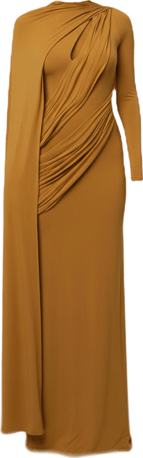Women's Draped Elegance Cape Dress