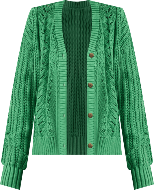 Women's Snowflake Long Sleeve Cardigan Sweater