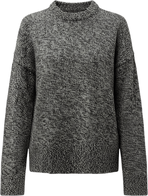Women's Oversized Crewneck Wool-Cashmere Sweater