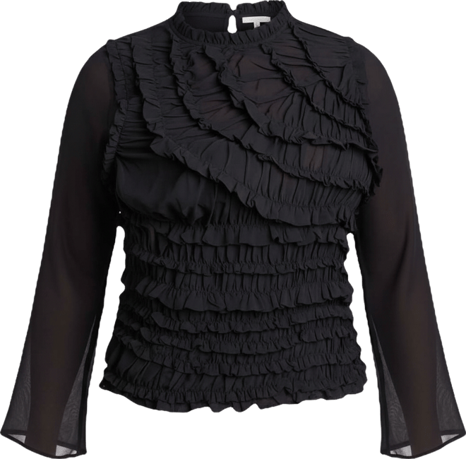 Women's Textured Smocked Top