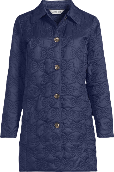 Women's Bow Quilted Insulated Coat