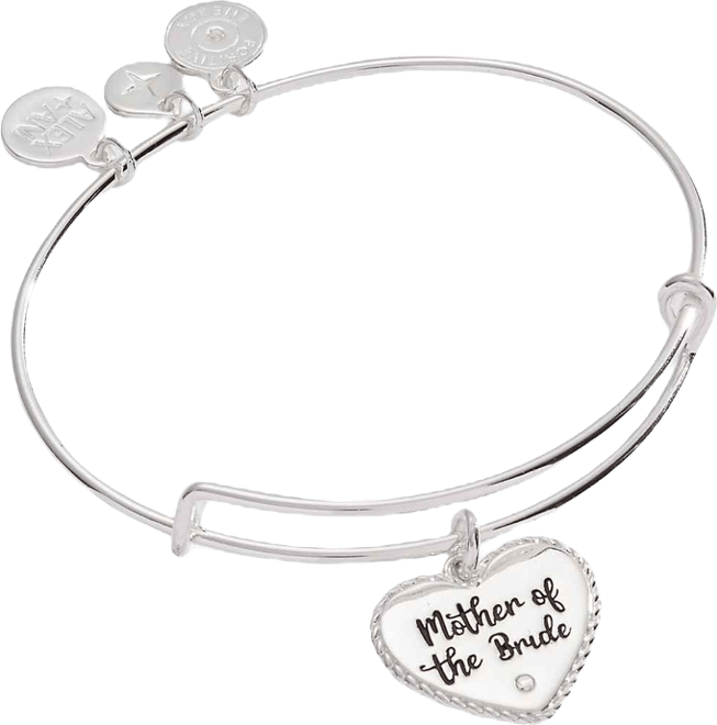 Mother Of The Bride Heart Bangle Bracelet