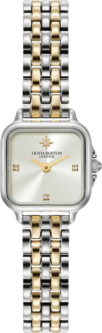 Women's Mini Grosvenor Two Tone Stainless Steel Bracelet Watch, 20mm