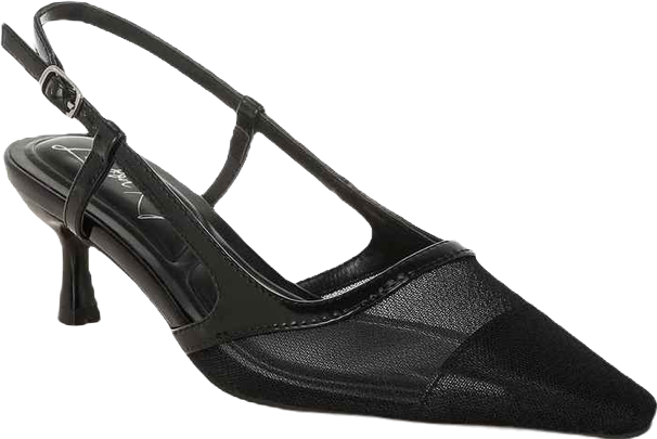 Womens Florina Snip-Toe Slingback Heel Sandals