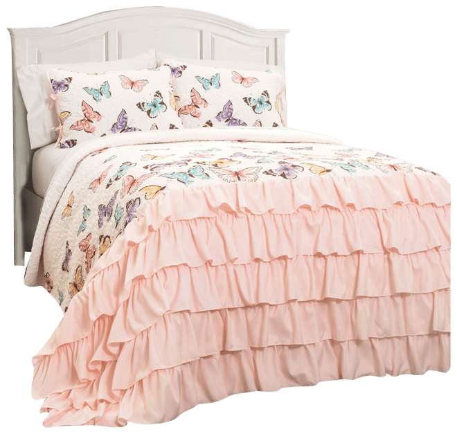 Lush Decor Flutter Butterfly Quilt Set