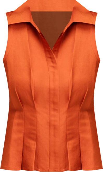 Women's Sleeveless Collared Linen Button-Down Shirt, Macy's Exclusive