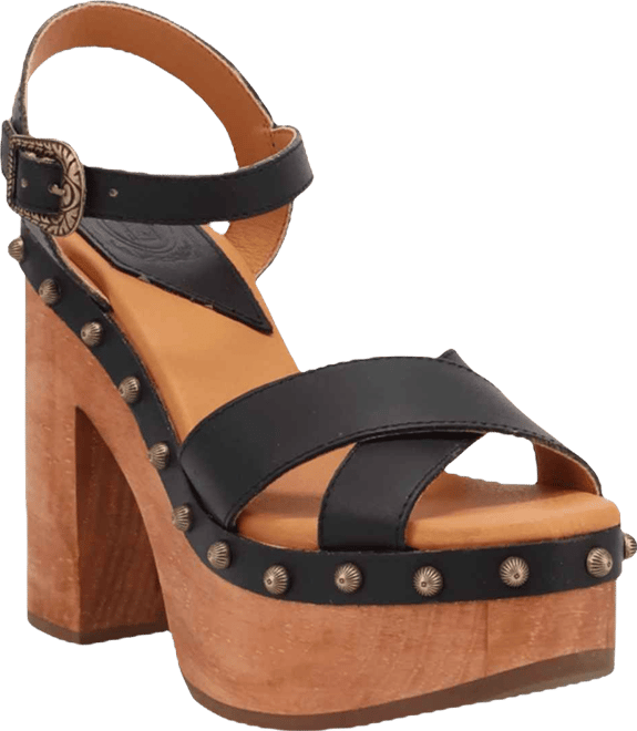 Women's Lotus Wooden Sandal