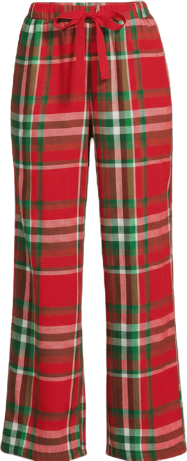 Women's Flannel Wide Leg Sleep Pants