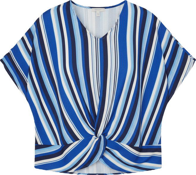 Women's Knot Front Dolman Sleeve Blouse