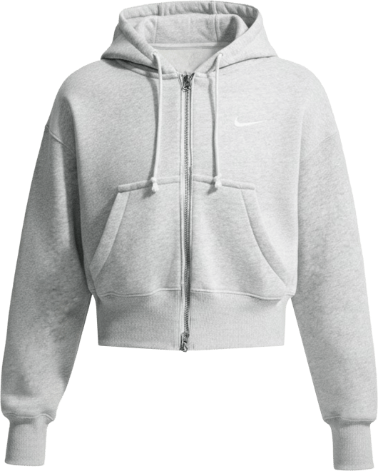 나이키 스포츠웨어 피닉스 플리스 여성 루즈 풀집 크롭 후디