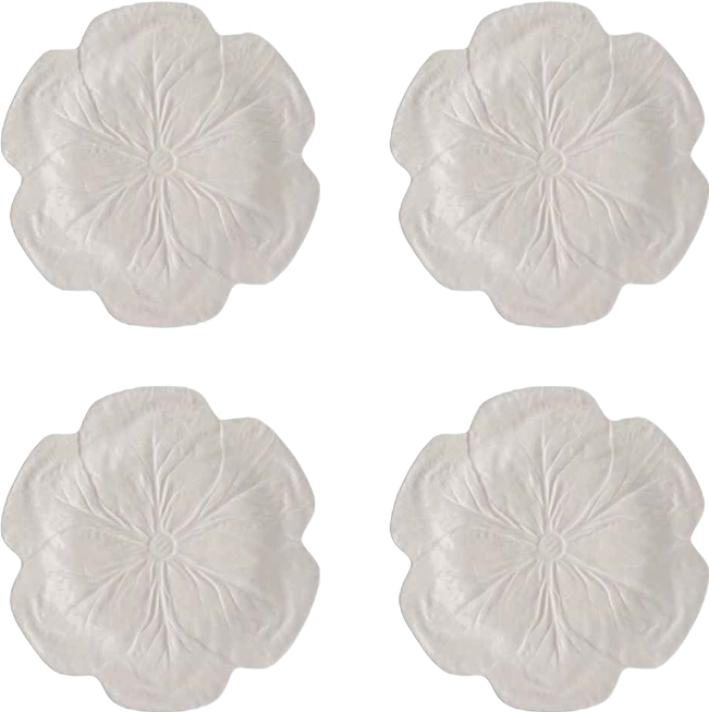 Cabbage Beige Dinner Plate, Set of 4