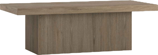 Torren 48" Wide Rectangular Fluted Coffee Table