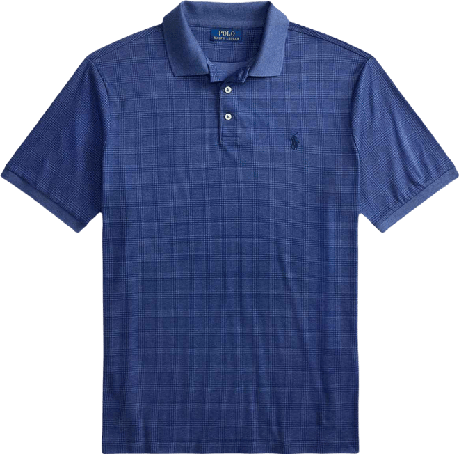 Men's Glen Plaid Polo Shirt