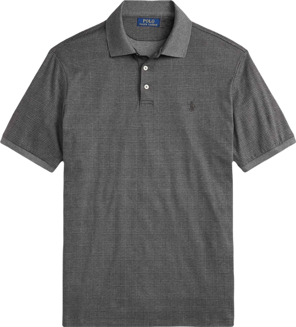 Men's Glen Plaid Polo Shirt