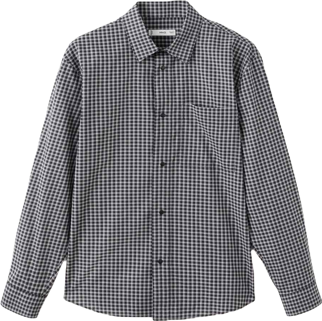 Men's Cotton Relaxed-Fit Check Shirt