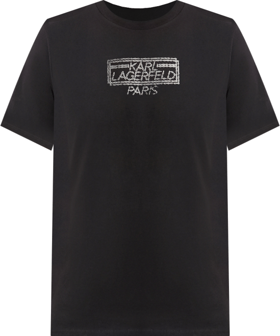 Men's Metallic Finish Logo Regular-Fit T-Shirt