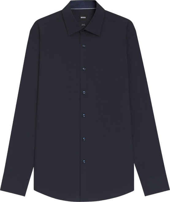 Boss by  Men's Stretch-Cotton Poplin Slim-Fit Dress Shirt