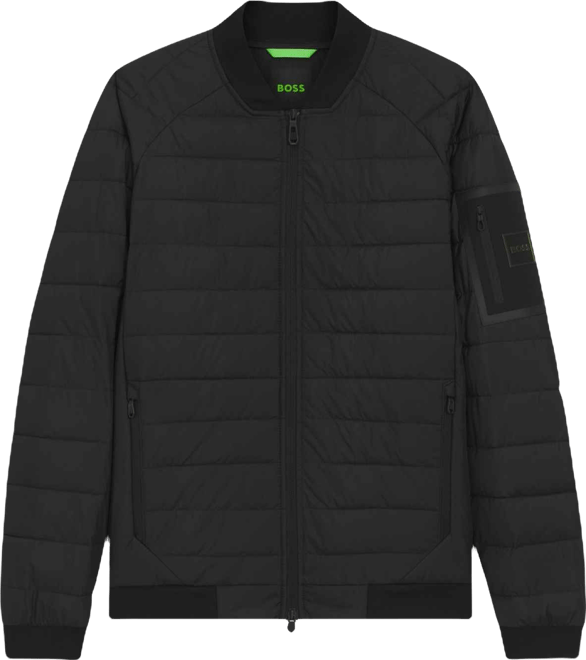 Boss by  Men's Water-Repellent Padded Bomber Jacket