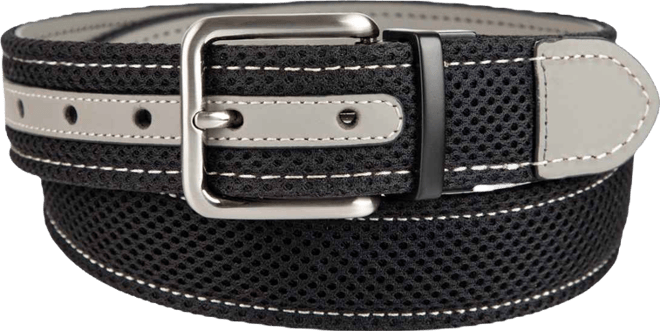 Men's Two-In-One Reversible Leather Perforated Belt