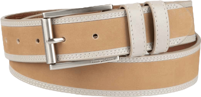 Men's Leather Inlay Casual Belt