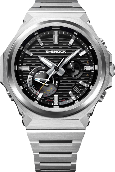 Men's Japanese Quartz Silver-Tone Stainless Steel Watch, 44.2mm