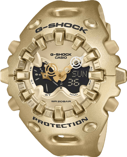 Men's Japanese Quartz Gold-Tone Resin Watch, 58.2mm