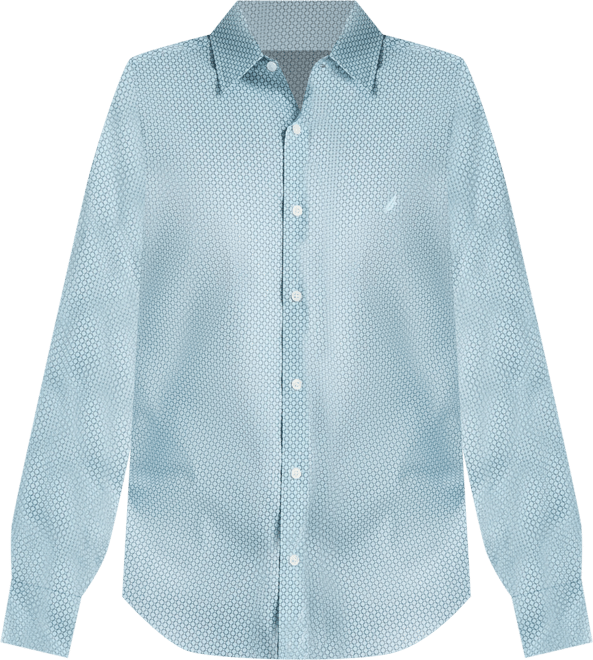 Men's Printed Regular-Fit Dress Shirt