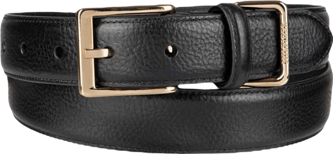 Men's Double Loop Leather Belt