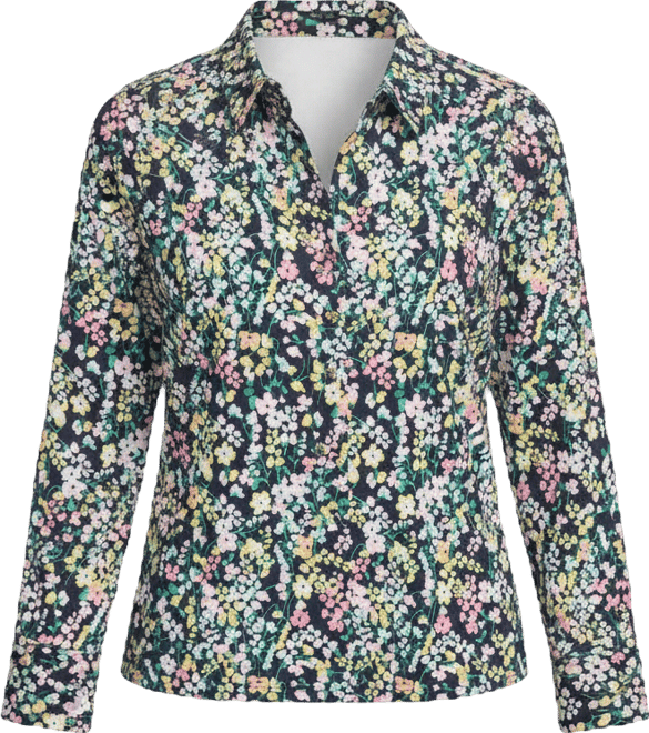 Women's Floral Long-Sleeve Shirt