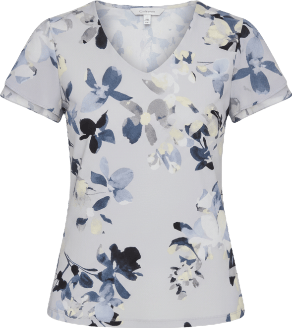 Women's Printed V-Neck Top