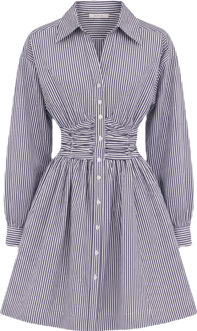 Women's Collared Short Shirt Dress