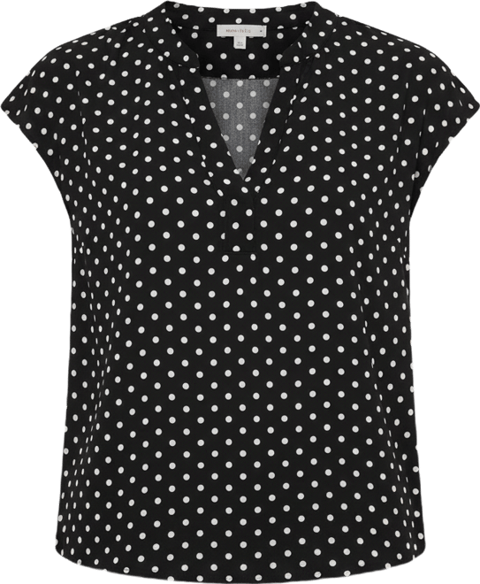 Women's V-Neck Front Placket Blouse