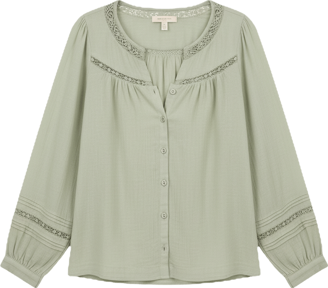 Women's Lace Long-Sleeve Shirt