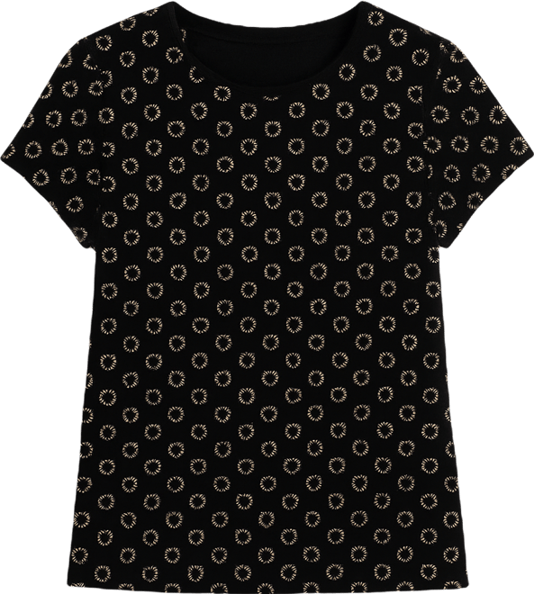 Anne Klein Essential Petite Circle-Print Top