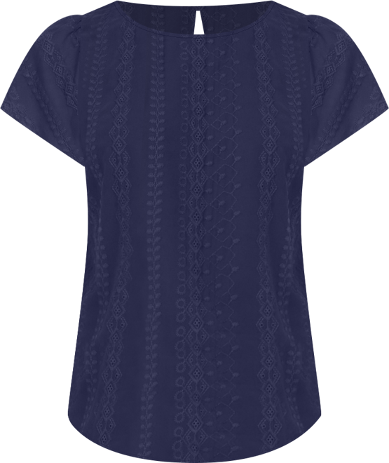 Women's Flutter Sleeve Crewneck Top