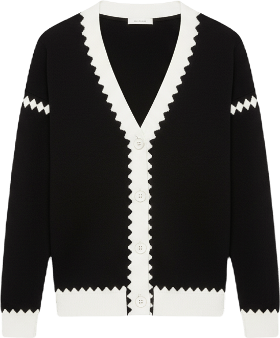 Women's Colorblocked V-Neck Button Cardigan