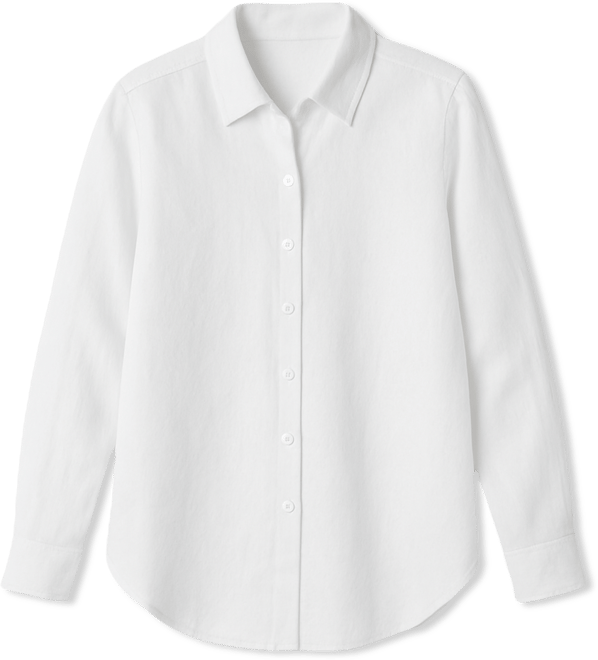 Women's Classic Collar Button-Front Shirt, Regular And Plus Size
