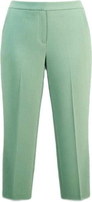 Plus Size High-Rise Stretch Crepe Pants