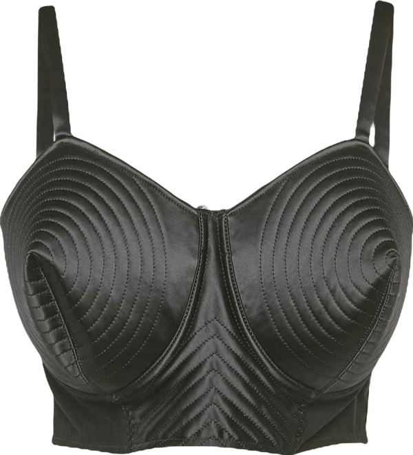 Women's X Lotta Volkova Black Satin Bra Top