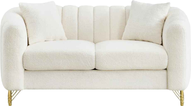 63" Chenille Loveseat Sofa