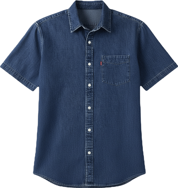 Men's Classic 1 Pocket Short Sleeve Regular Fit Shirt