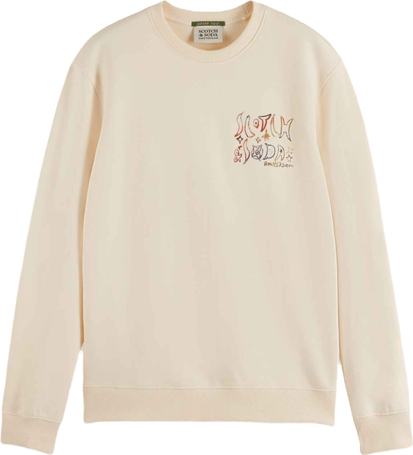 Men's Front and Back Artwork Pull-Over Sweatshirt