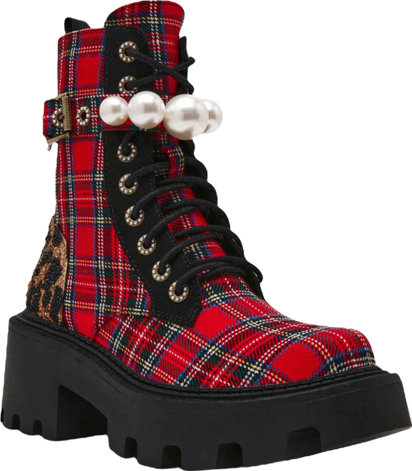 Women's Jonnie Embellished Combat Booties