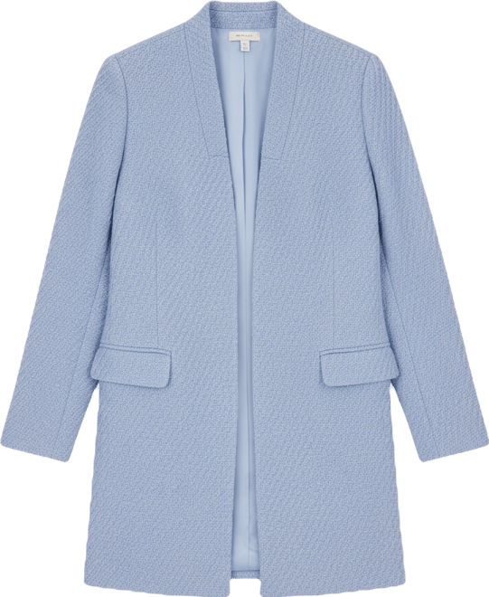 Women's Tweed Topper Long-Sleeve Open-Front Blazer