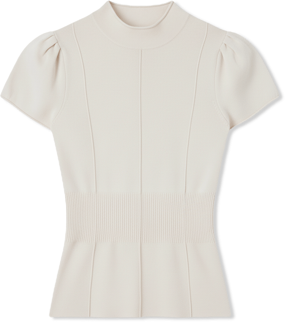 Women's Tulip Sleeve Cinch Waist Pull-On Top