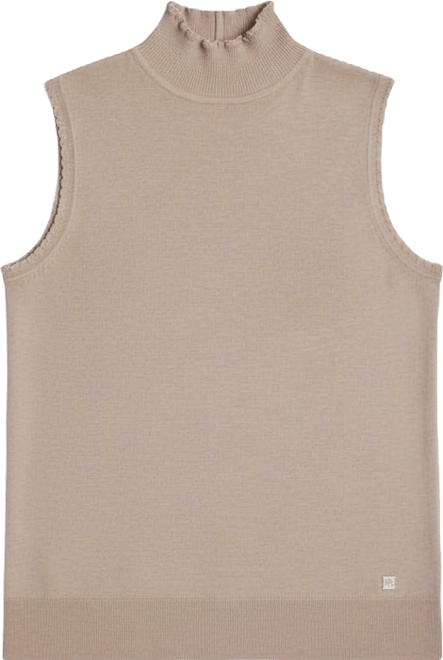 Women's Mock Neck Sleeveless Tank Top
