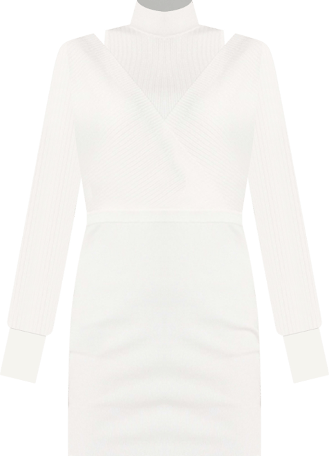 Women's Long-Sleeve Dolman Anita Rib Bodycon Dress