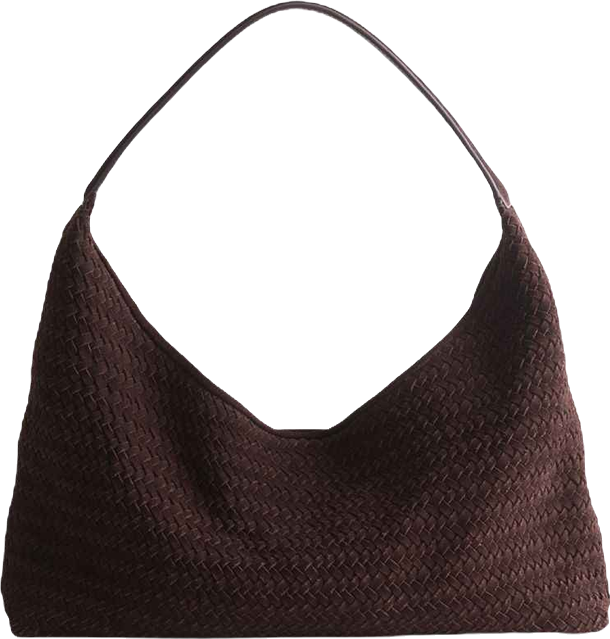 Madewell The Mylie Shoulder Bag in Woven Suede | Bloomingdale's