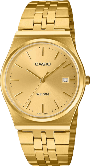 Men's Japanese Quartz Gold-Tone Stainless Steel Watch, 35mm